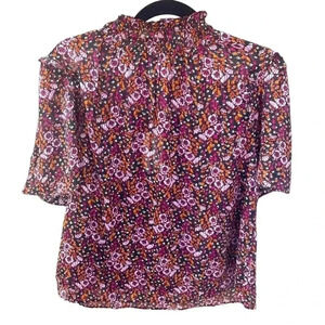 NWT Melloday Short Sleeve Floral Blouse